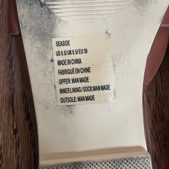 JustFab Seaside Slide Sandals, 8.5 - Picture 5 of 5